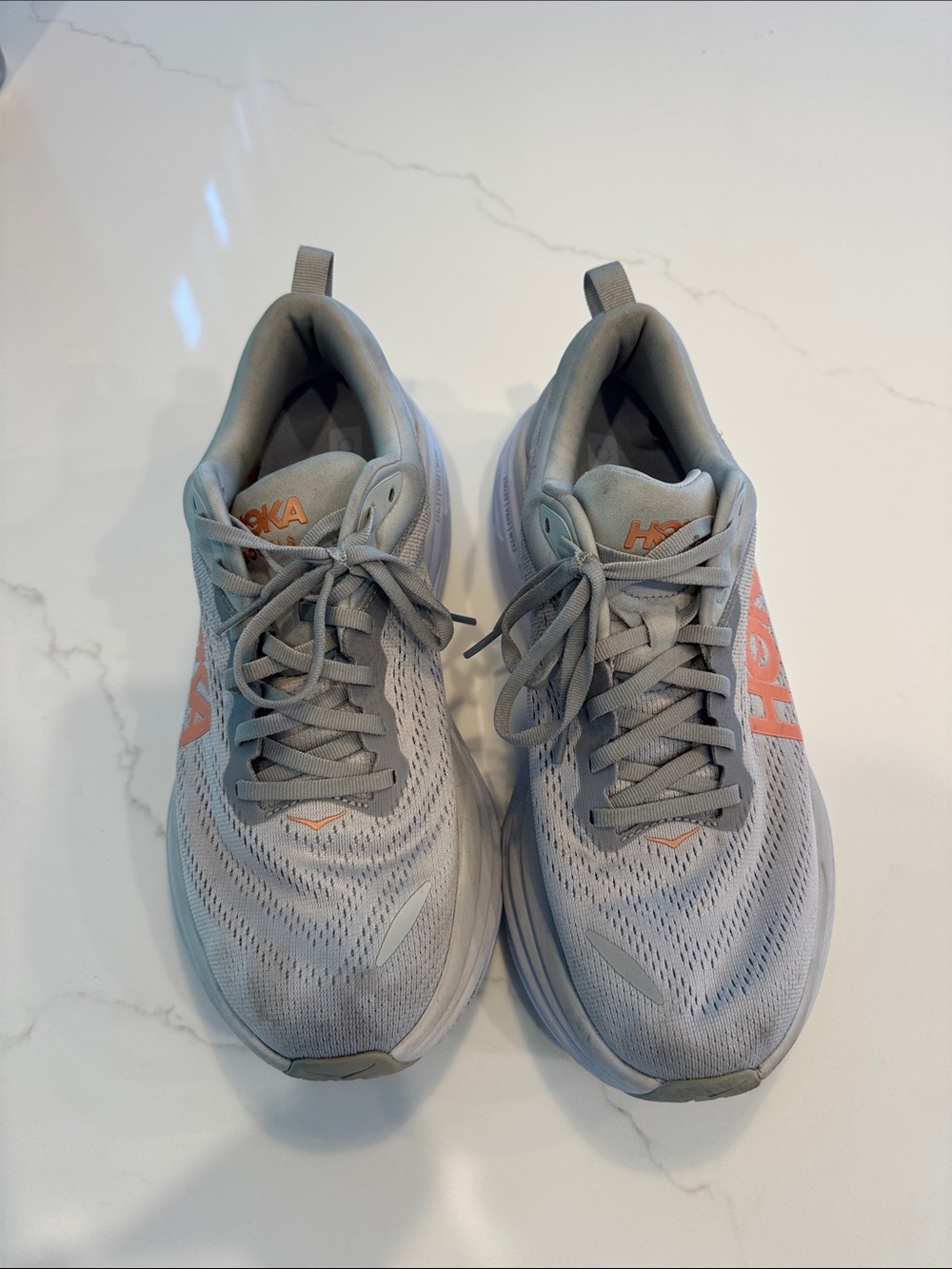 Hoka Women's Harbor Mist Lunar Rock Athletic Running Shoes